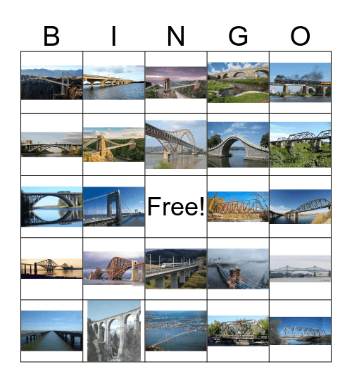 Bridge Bingo Card