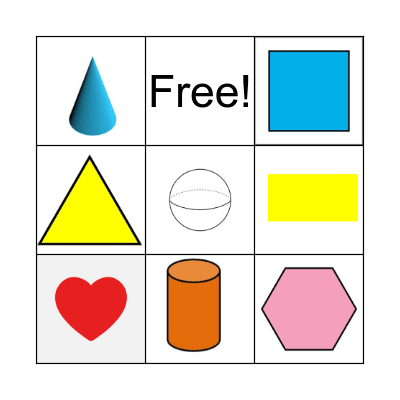 Shapes Bingo Card