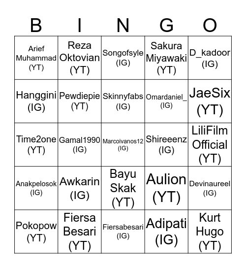 @pridedef x @thestalliance (BINGO)! Bingo Card