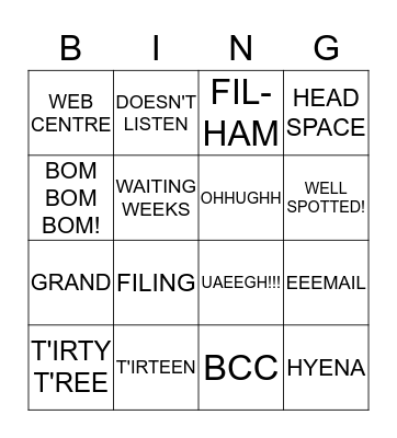 MFM BINGO Card