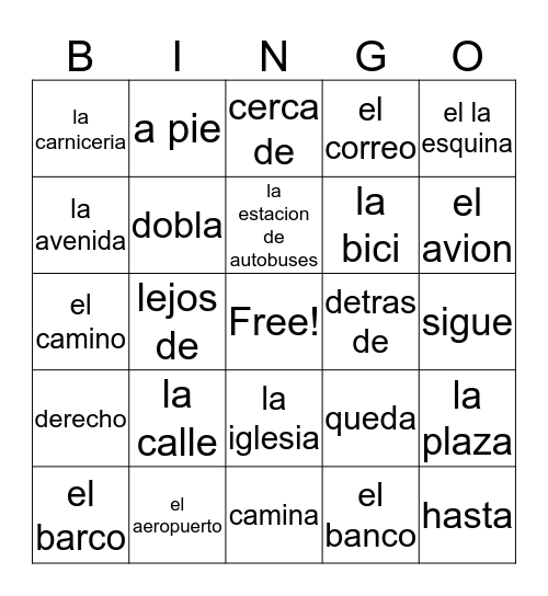 Corbin Grassa Bingo Card