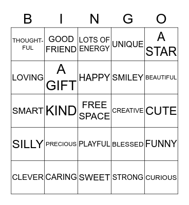 ERIN BINGO Card