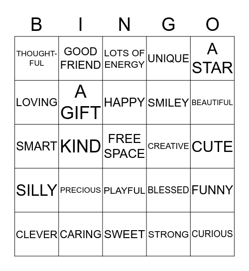 ERIN BINGO Card