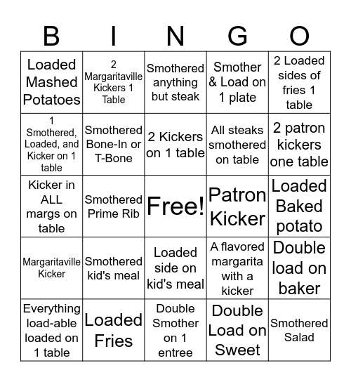 #BALLINDOLLARS Bingo Card