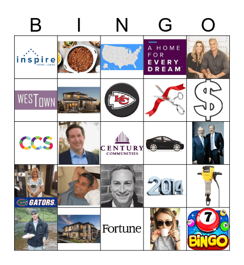 Century Communities BINGO!  Bingo Card
