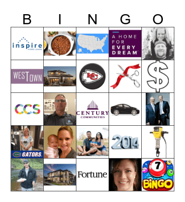 Century Communities BINGO!  Bingo Card