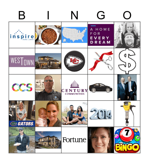 Century Communities BINGO!  Bingo Card