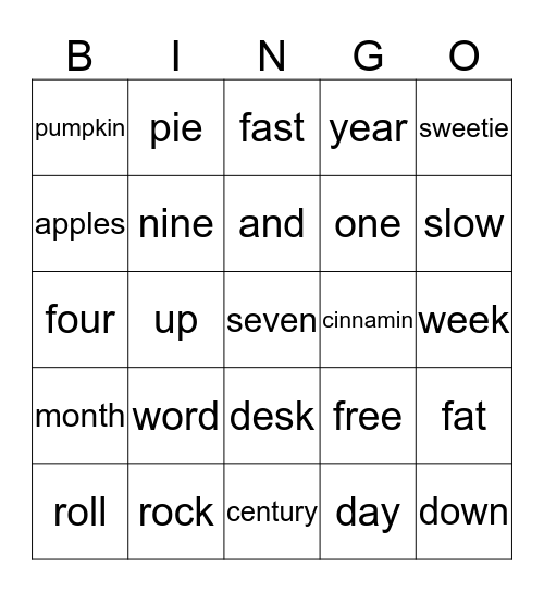 Bingo Card
