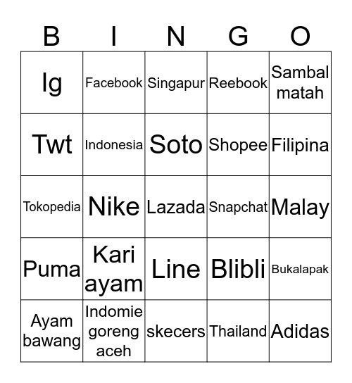 U N A  Bingo Card