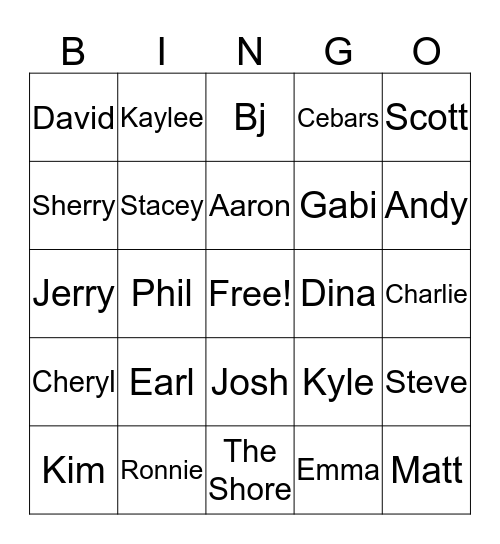 Brighter Horizons Bingo! Bingo Card