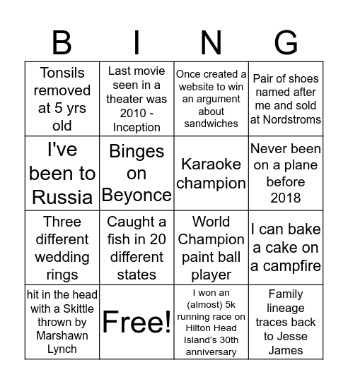 Content Services All Hands Bingo Card