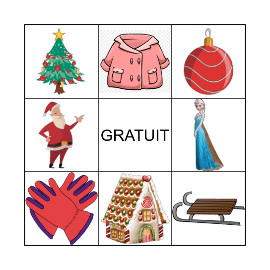 BINGO D'HIVER Bingo Card