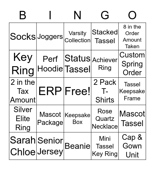 Snowstorm RBO Bingo Card