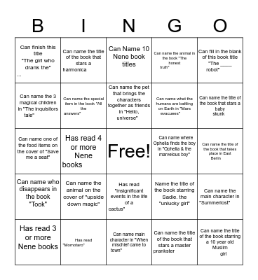 "Find someone who"  Bingo Card
