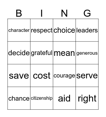 GR2 Unit4 Parts1&2 REACH Bingo Card