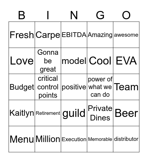 Bingo Card