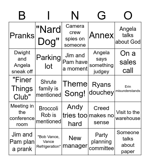 Bingo Card