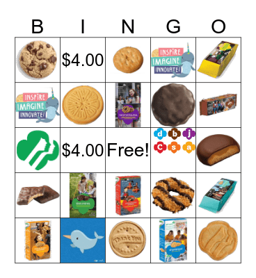 Girl Scout Bingo Card