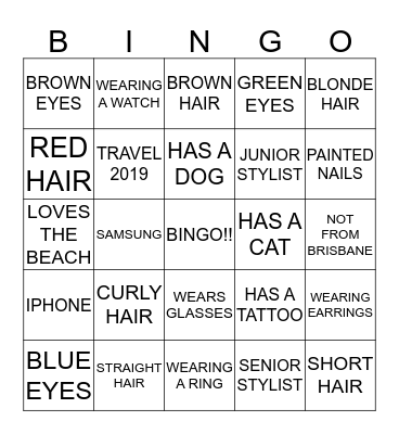 GET TO KNOW YOU BINGO Card