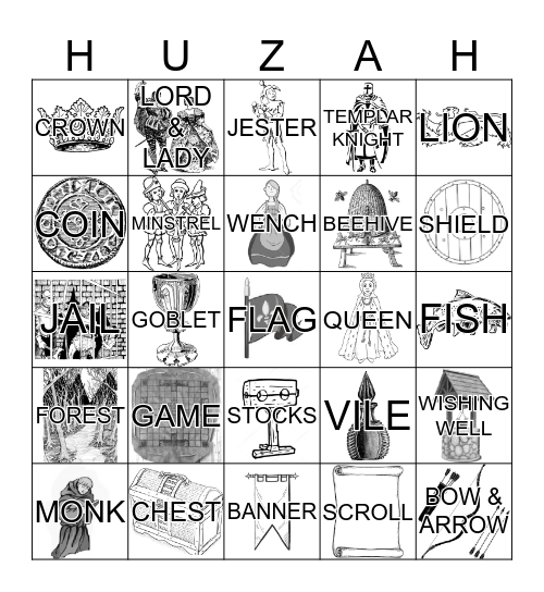 MADRIGAL BLACKOUT BINGO Card