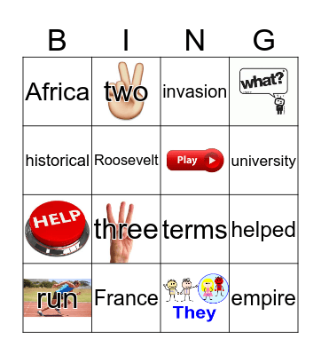 Sight Words Bingo Card