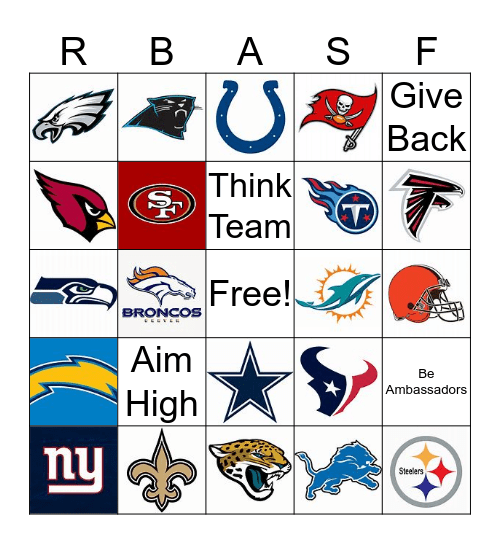 Football Bingo Card