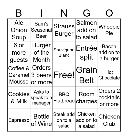 PKB BINGO Card