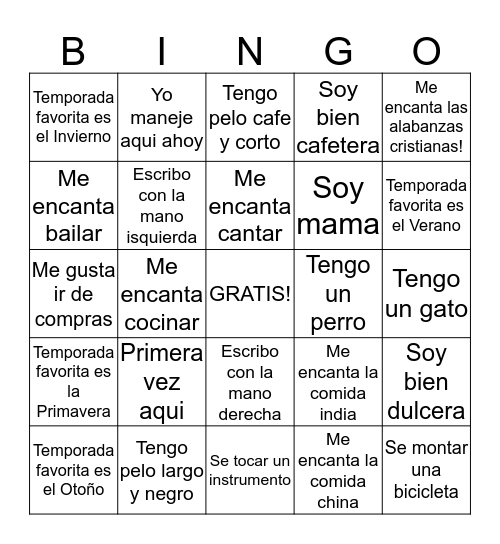 Bingo Card