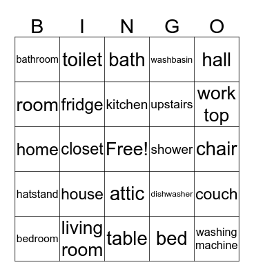 Thema Wonen Bingo Card