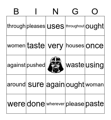 Michael's Sight Words January 2019 Bingo Card