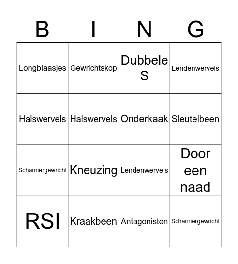 Sportbingo 1KGT Bingo Card