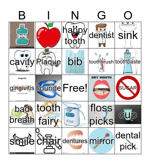 Dental Hygiene Bingo Card