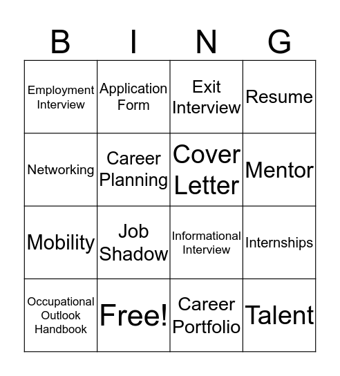 Chapter 9 Vocabulary  Bingo Card