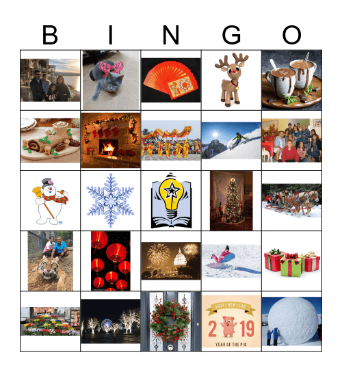 Data Services Winter Bingo Card