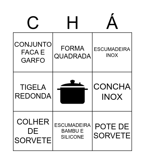 Chá da Tha Bingo Card