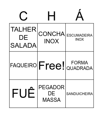 Chá da Tha Bingo Card