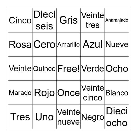 Bingo Card