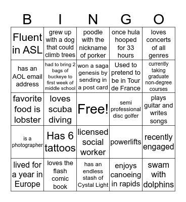 JPAS Bingo (3) Bingo Card