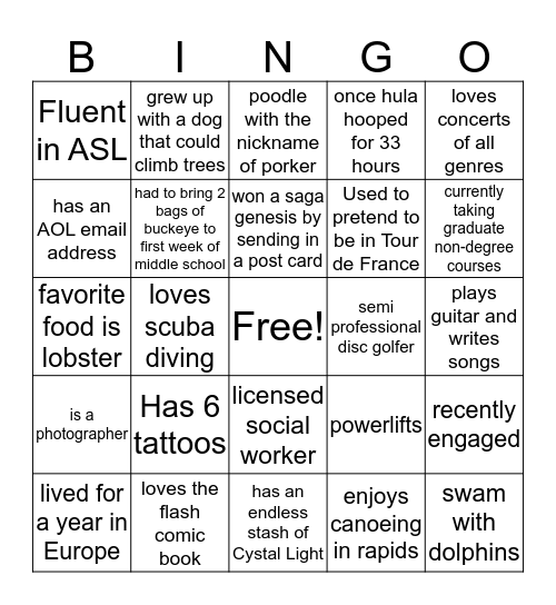 JPAS Bingo (3) Bingo Card