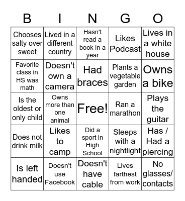 Altius Building Company BINGO Card