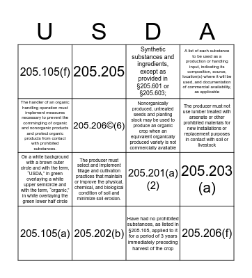 Certification Bingo Card