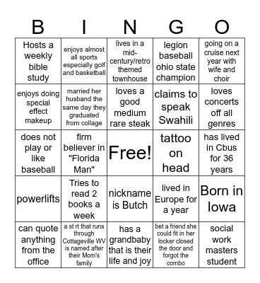 JPAS Bingo (4) Bingo Card