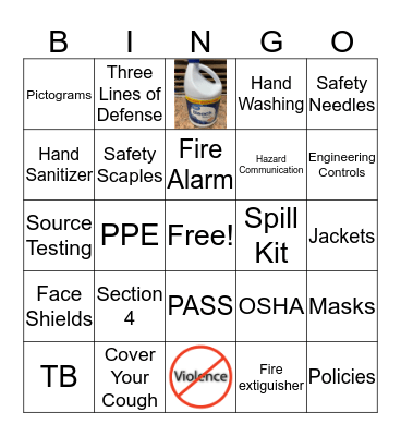 OSHA Bingo Card