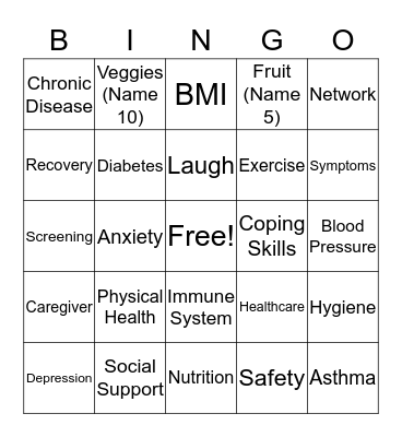 BAM BINGO Card