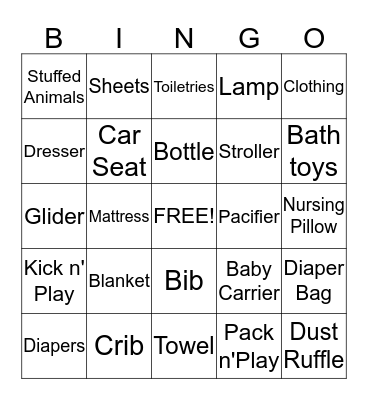 Present Bingo Card