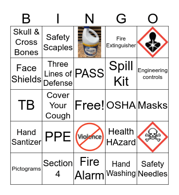 OSHA Bingo Card