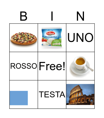 Tombola Bingo Card