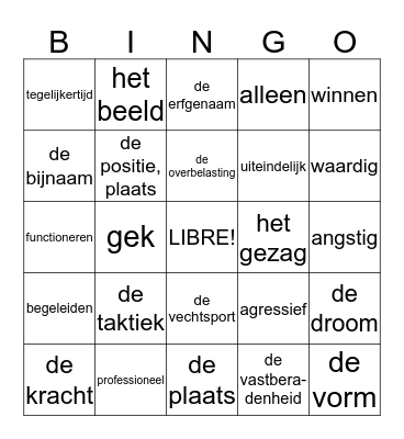 4H - chapitre 3 - FR-NL Bingo Card