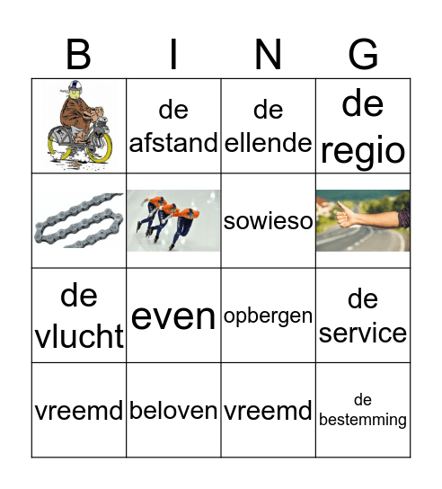 Goede reis! Bingo Card