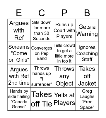 ANDY BINGO!!! Bingo Card
